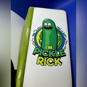 Pickle Rick wallet and keychain